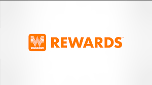 Logo of Whataburger Rewards featuring the Whataburger emblem next to the word "REWARDS" in bold orange text on a white background.