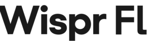 The image shows the word "WisperFL" in bold, black, uppercase and lowercase letters on a white background.