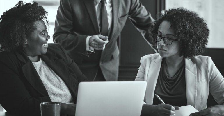 PPC management agency team reviewing advertising strategy